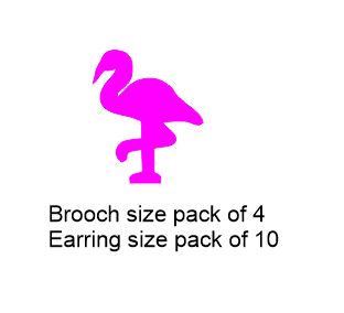 Brolga Brooch or earring size acrylics  for ord